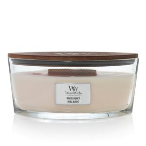 WOODWICK | White Honey Ellipse Candle