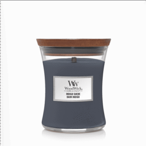 WOODWICK | Indigo Suède Medium Candle