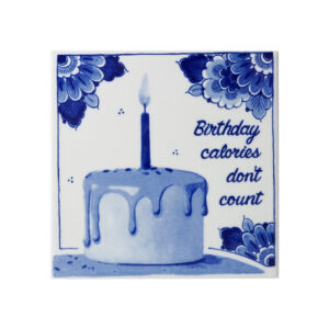 HEINEN DELFTSBLAUW | Tegel  Birthday