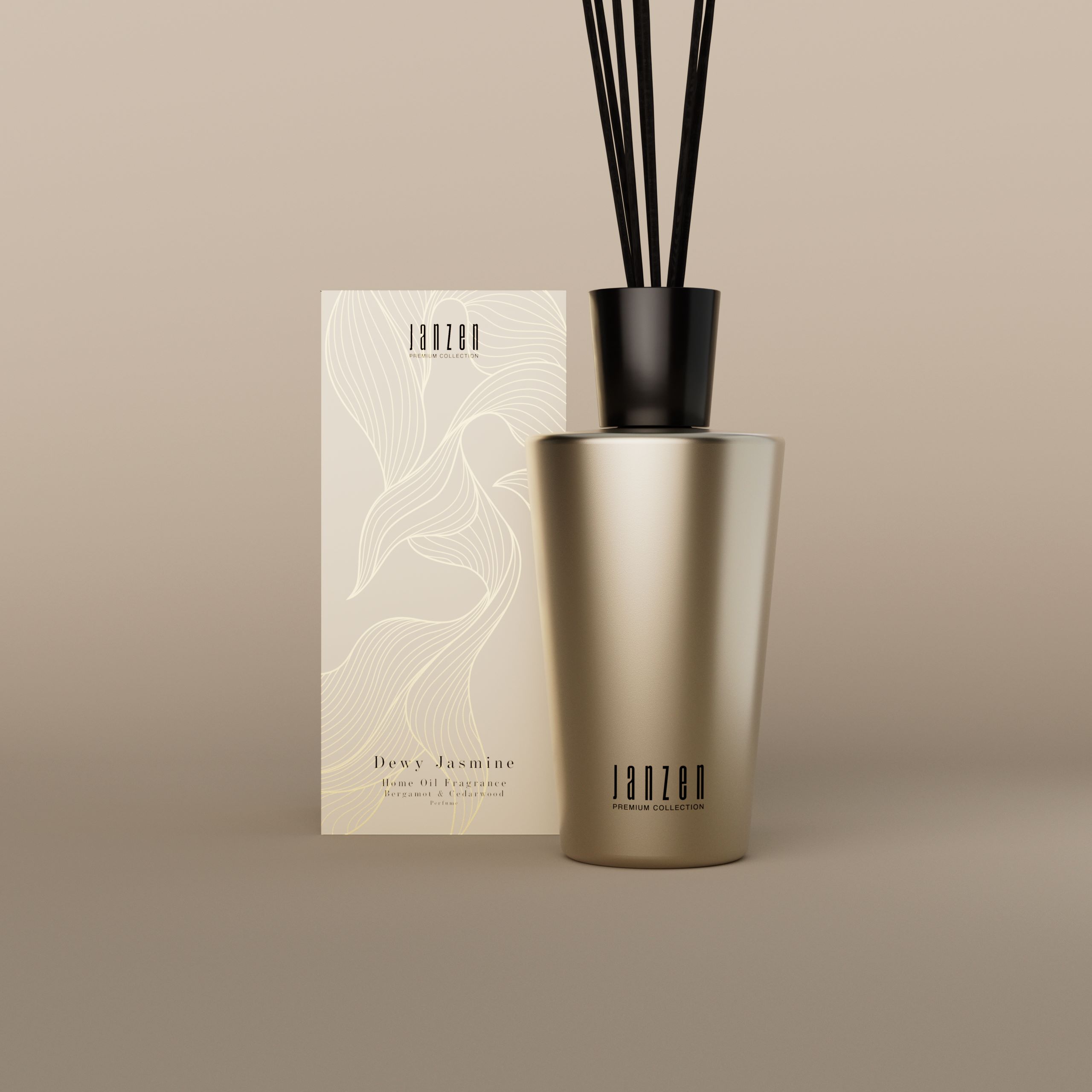 JANZEN | Premium Gold Home Fragrance Sticks Dewy Jasmine