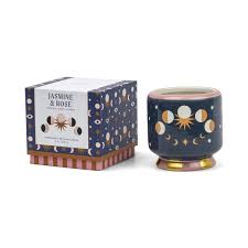 PADDYWAX | Soy Wax Ceramic Candle Moon Phases 226g Jasmine & Rose