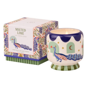 PADDYWAX | Soy Wax Ceramic Candle  Peacock 226g Misted Lime