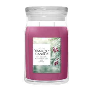 YANKEE CANDLE | Sparkling Winterberry Signature Large Jar