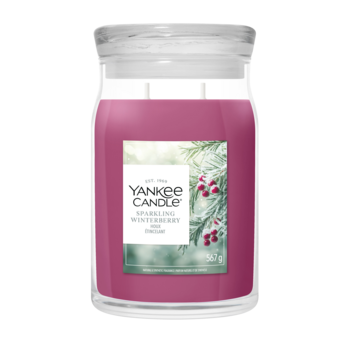YANKEE CANDLE | Sparkling Winterberry Signature Large Jar