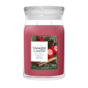 YANKEE CANDLE | Red Apple Wreath Signature Large Jar