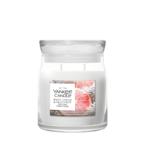 YANKEE CANDLE | White Spruce & Grapefruit Signature Medium Jar