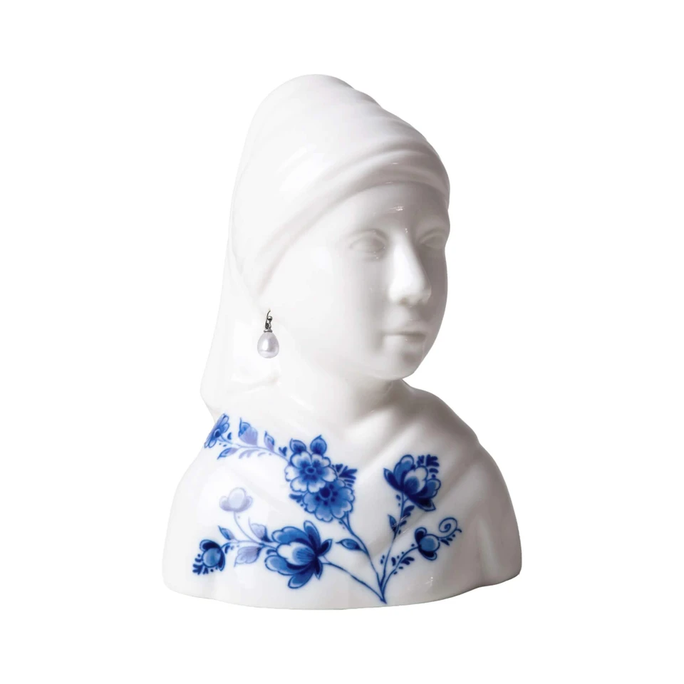 HEINEN DELFTS BLAUW | Buste Meisje met de Parel - Afbeelding 3