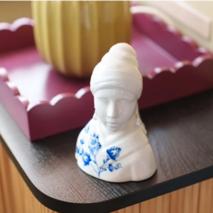 HEINEN DELFTS BLAUW | Buste Meisje met de Parel