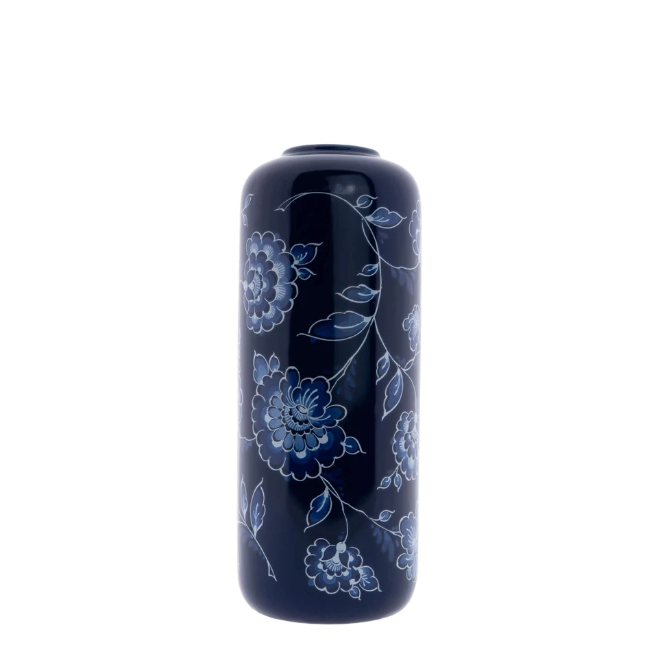 HEINEN DELFTS BLAUW | Cylinder vaas blauw Cabinet des Fleurs - Afbeelding 2