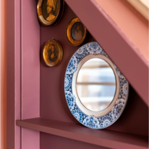 HEINEN DELFTS BLAUW | Spiegelbord Cabinet des Fleurs