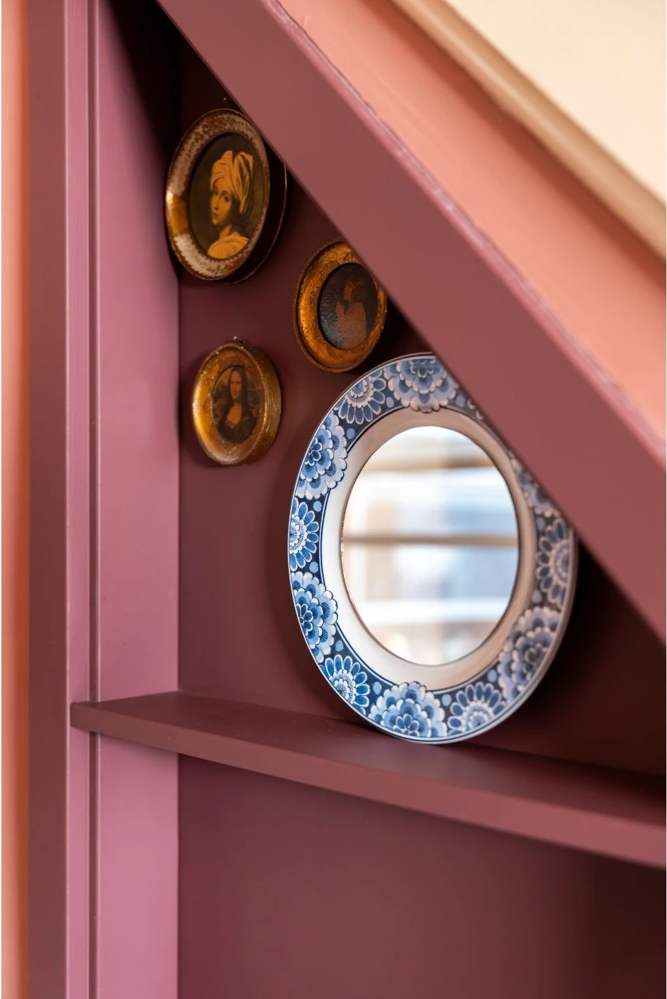 HEINEN DELFTS BLAUW | Spiegelbord Cabinet des Fleurs
