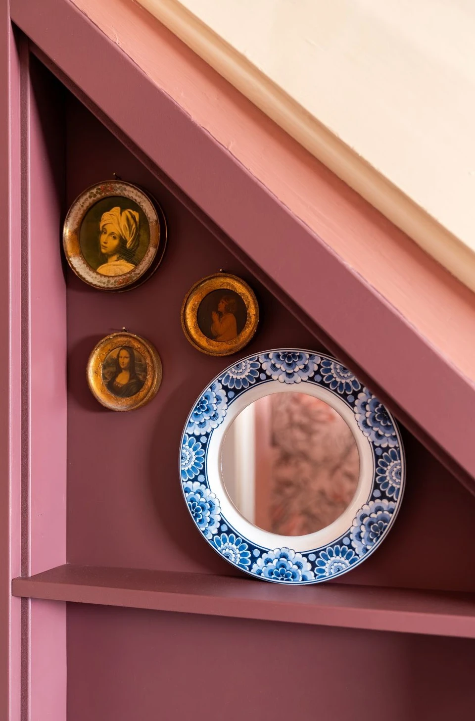 HEINEN DELFTS BLAUW | Spiegelbord Cabinet des Fleurs - Afbeelding 2