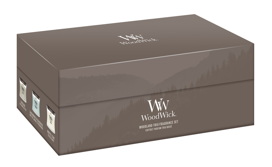 WOODWICK | Deluxe Giftset 3 Mini Kaarsen - Woody - Afbeelding 2