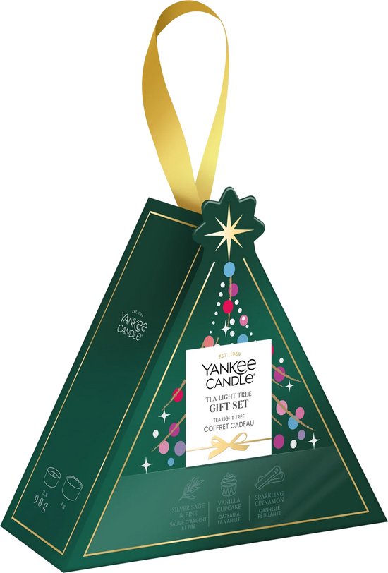 YANKEE CANDLE | Moments Collection 3 Tealight 1 Holder Gift set