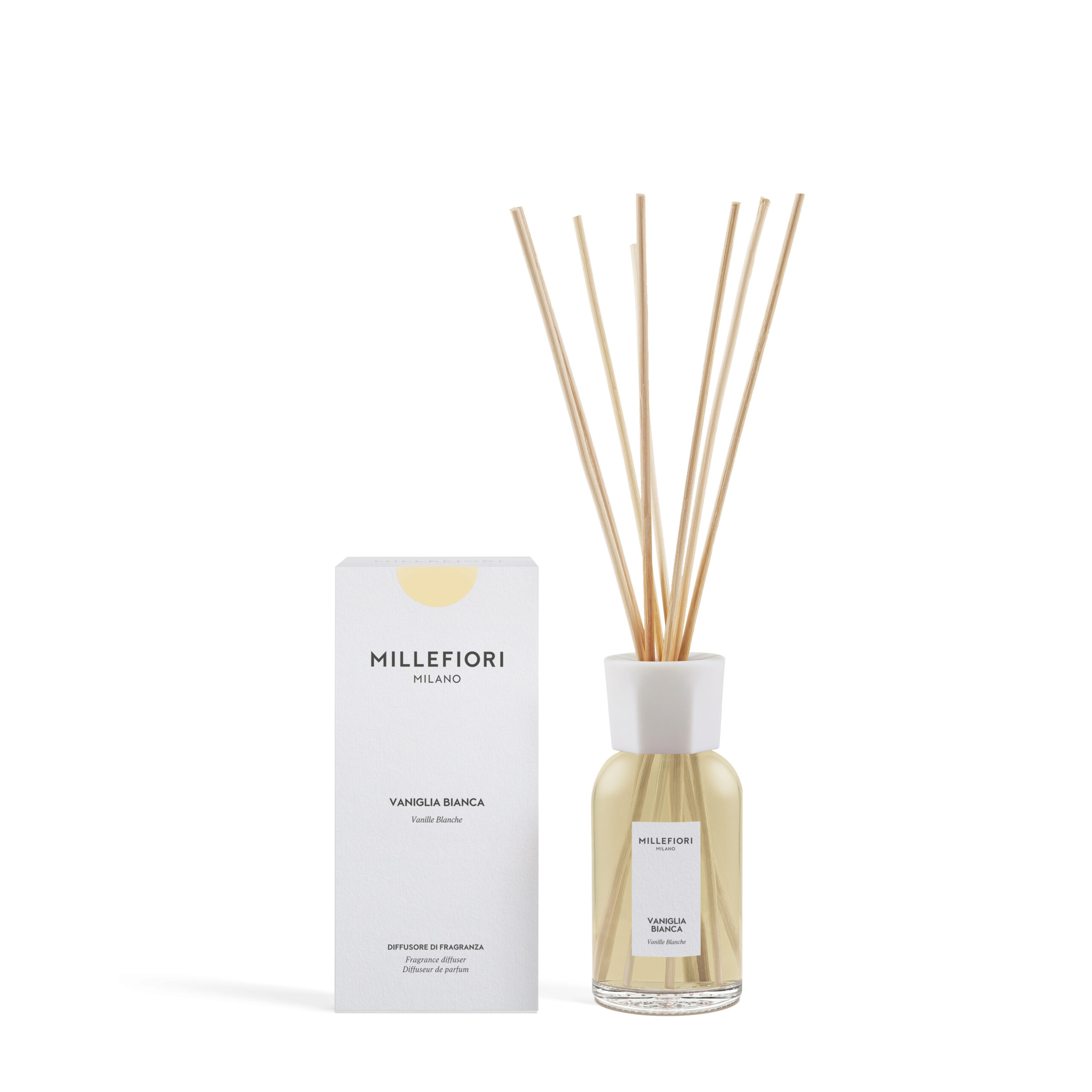 MILLEFIORI MILANO | Geurstokjes Vaniglia Bianca 250ml