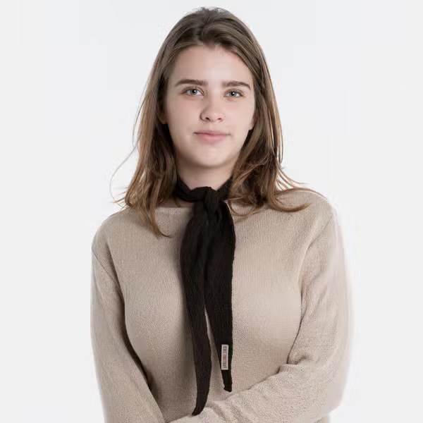 KNIT FACTORY | Sjaaltje Sana Dark Brown - Afbeelding 2
