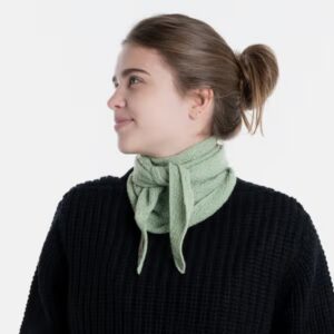 KNIT FACTORY | Yuna mini driehoek sjaal Sage Green