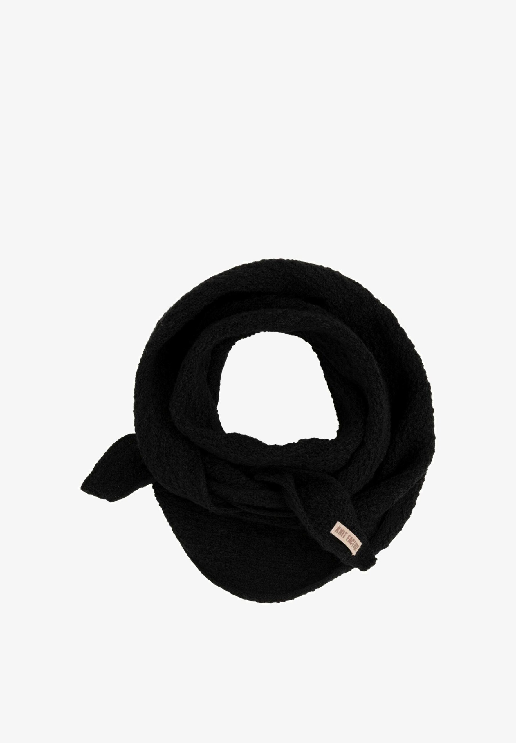 KNIT FACTORY | Yuna mini driehoek sjaal Black